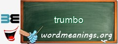 WordMeaning blackboard for trumbo